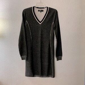 RAG & BONE Taylor knit dress exposed seam detail Vneck long sleeve women’s sz S
